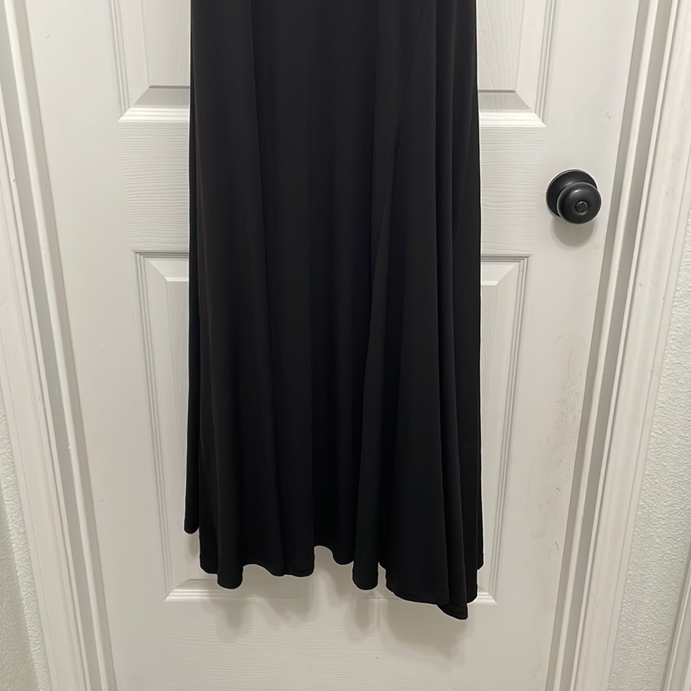 Textile Elizabeth and‎ James Black Sleeveless Elle Long Maxi Dress SM Scoop Neck - Picture 5 of 7